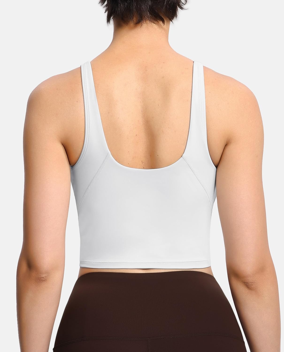 The Gym People Women's Longline Sports Bra - Wirefree, Padded, Medium Support, Comfortable Fit