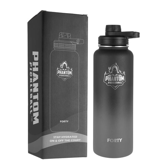 Phantom Pickleball Stainless Steel Water Bottle – Double Wall Insulation 40 Oz Water Bottles – Leakproof Water Jug with Spout with Twist Cap – Ideal Sports Bottle for Training, Hydration