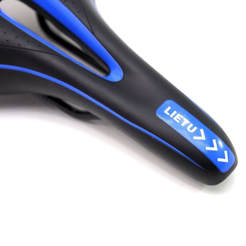 VINQLIQ® Professional Bike Saddle Bicycle Comfort Seat Cushion Pad Shockproof Ergonomic Design for Cycling, Mountain Bike, MTB, Road Bike, BMX, Folding Bike (Black and Blue)