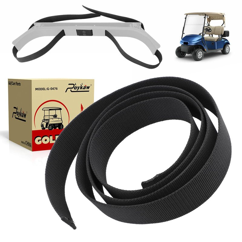 Roykaw Golf Cart Bag Holder Strap Golf Bag Holder Retainer Strap Compatible with EZGO TXT RXV Medalist 1994.5-up, Replace OEM# OEM# 71853G01