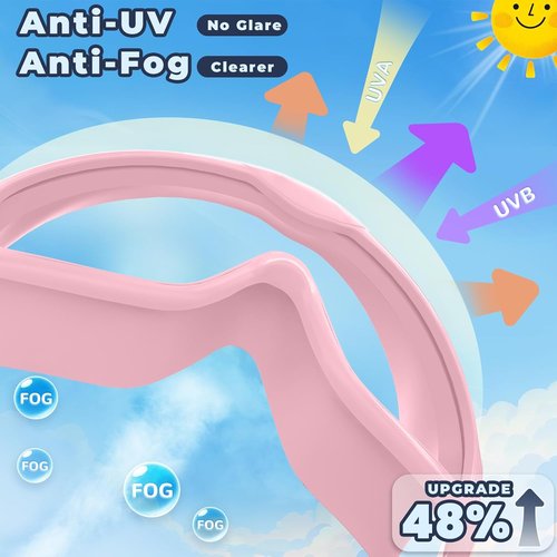 Keary Kids Swim Goggles - UV Protection & Anti-Fog | 2 Pack for Ages 3-15, Perfect for Boys & Girls