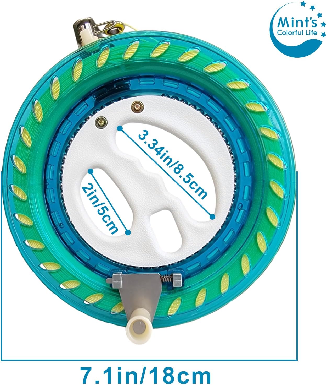 Mint's Colorful Life 60'' Delta Kite - Easy Flying & String Spool for Kids and Adults | Perfect Beach Set