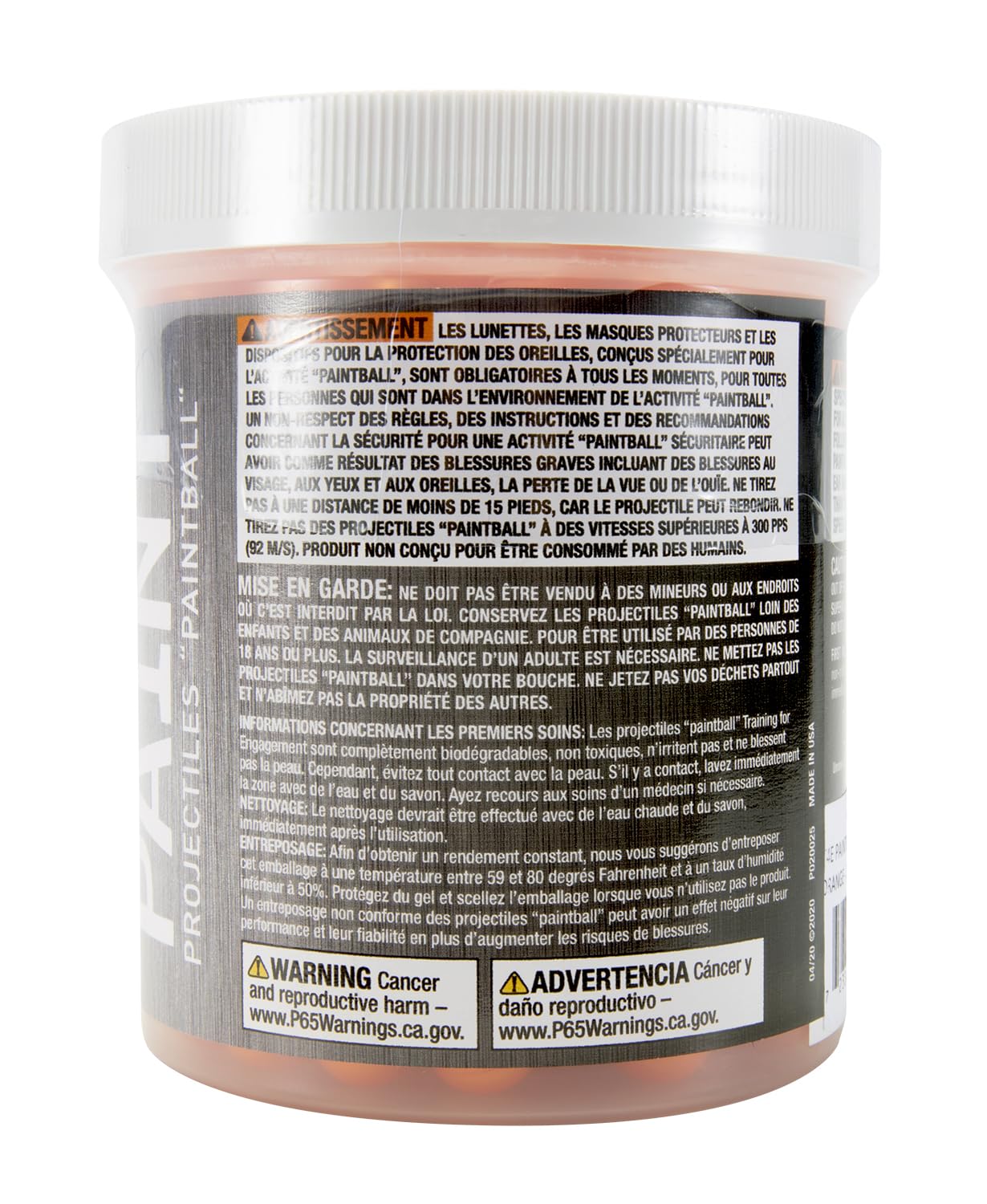 T4E Premium Paintballs for Paintball Guns, Orange, 43 Caliber, 430 Count