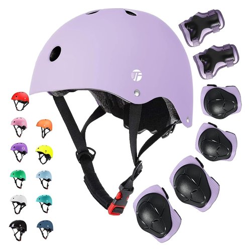 JeeFree Adjustable Gradient Color Skateboard Helmet for 3-5-8-14+Ages【Toddler Kids Youth Adult】 Girls Boys Woman.Bike Helmet for Multi-Sports Cycling Bicycle Scooter Inline Roller Skate Rollerblading