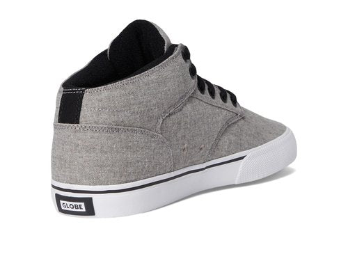Globe Men's Motley Mid Skate Shoe, Grey Chambray, 13