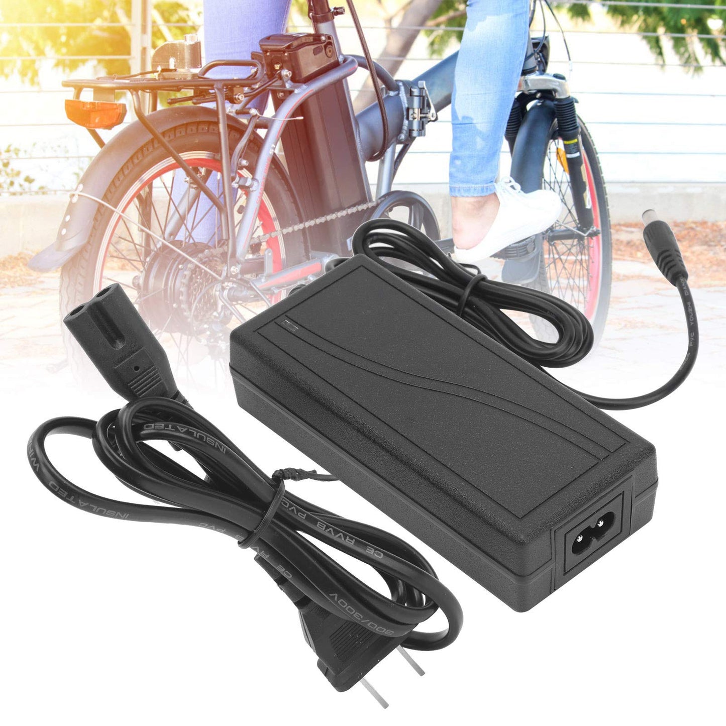 100240V 42V 1.5A Lithium Battery Charger Electric Scooter Power Adapter Power Supply Cord US Plug