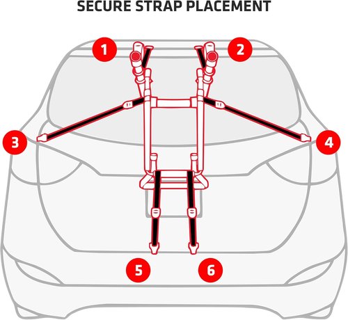 Allen Sports Deluxe 3-Bike Carrier - Trunk Mount Design | Model 103DN-R, Black Finish