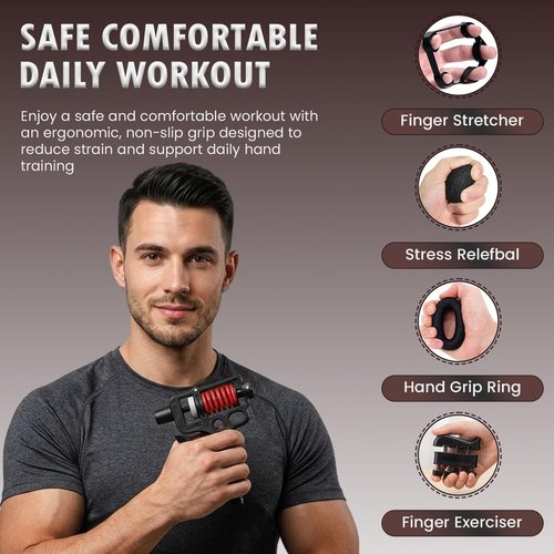 Grip Strengthener Kit by [Brand Name] - 5 Pack Adjustable Resistance for Forearm and Hand Strength