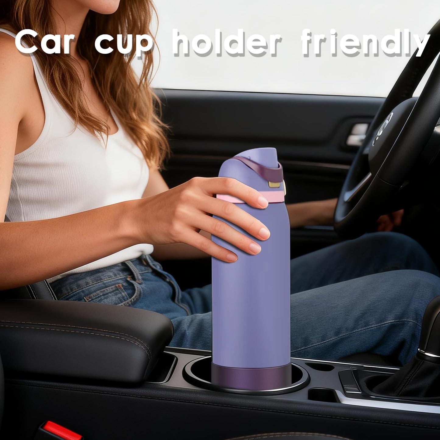 BKBY Chameleon Silicone Water Bottle Boot, Compatible with Owala 24oz 32oz 40oz, Gradient Matte Luster Cup Sleeve Bottom Cover for FreeSip, Twist, or Flip Stainless Steel Water Bottles