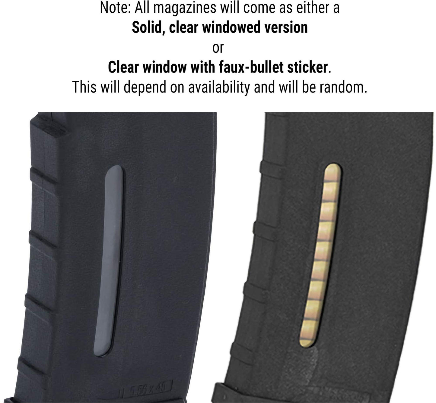 Evike Airsoft - BAMF 30rd Polymer MilSim Mag for M4-Style Series Airsoft AEGs (Color: Gray/Single)