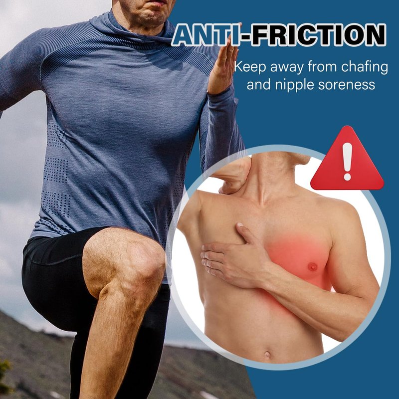 TZWXHDM Men's Nipple Cover, Anti-Chafing Running Nipple Covers Men, Premium Male Nipple Covers No Show for Sports and Daily Wear