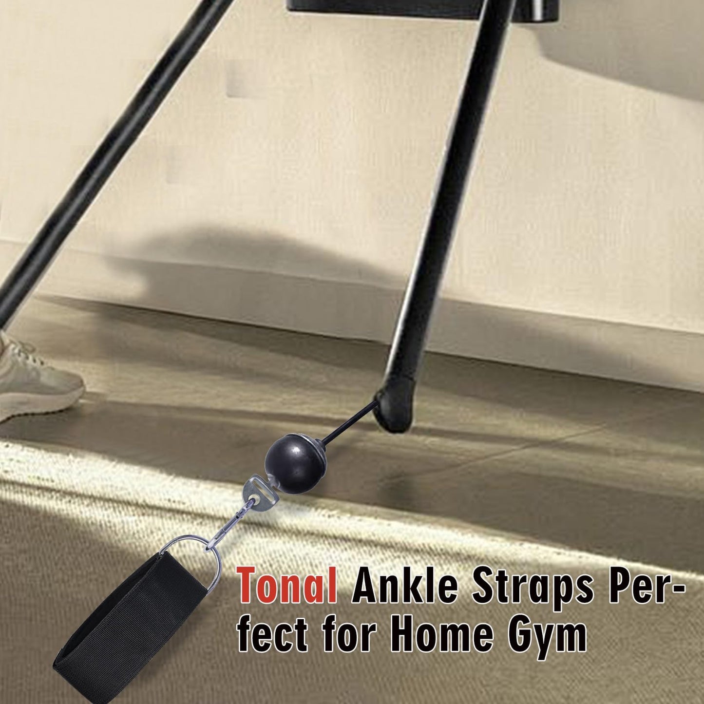 Ankle Workout Straps for Tonal Gym Machine, Adjustable Ankle Strap Attachments for Tonal, with Special Tonal Adapter Accessory