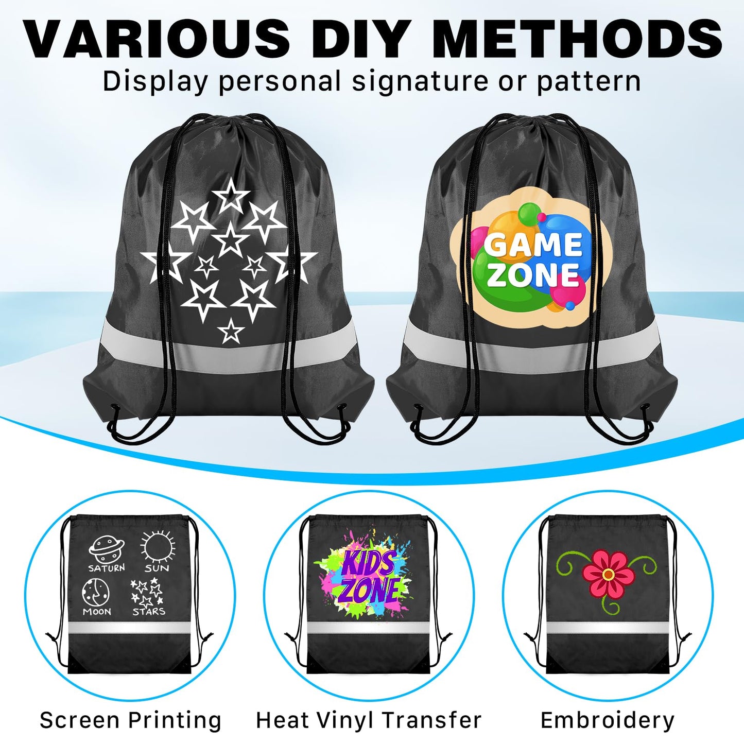 CACASO 16 Pack Drawstring Backpack Bulk, Drawstring Bags