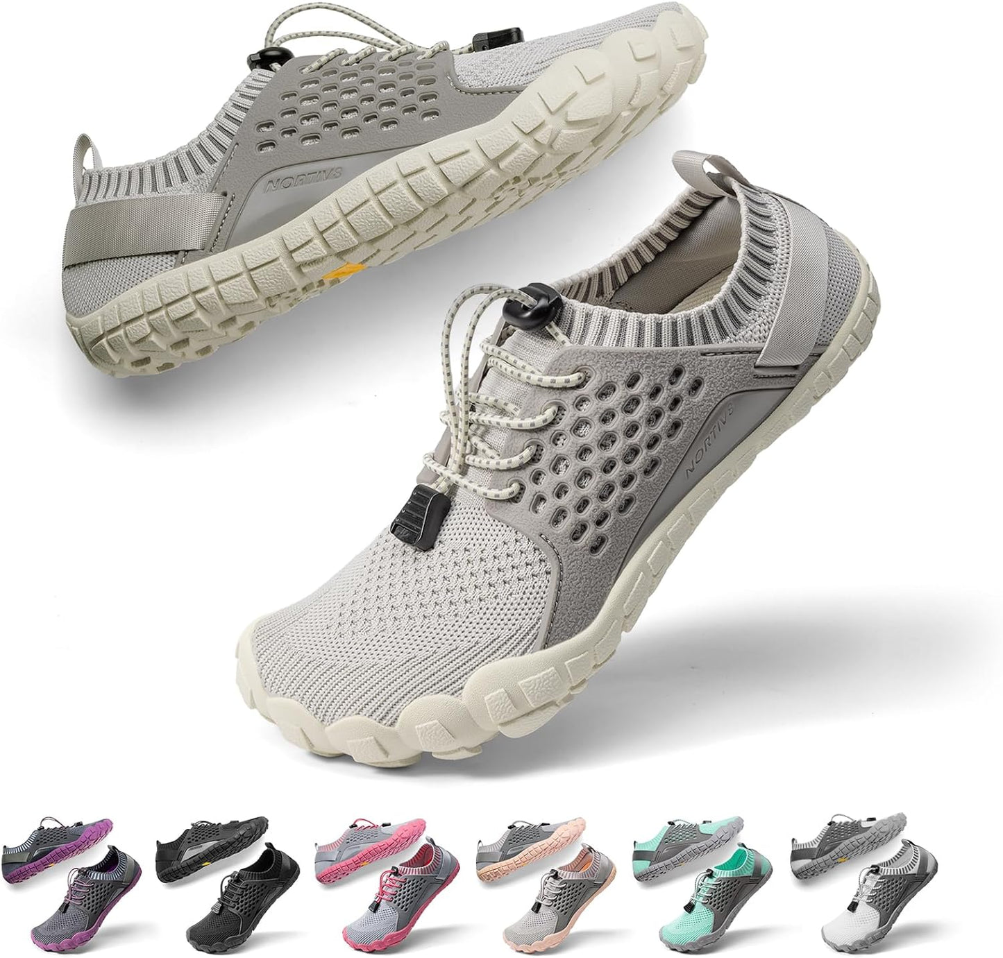 NORTIV 8 Women's Aqua Swim Shoes - Quick Dry Barefoot Water Shoes for Beach Sports & Hiking