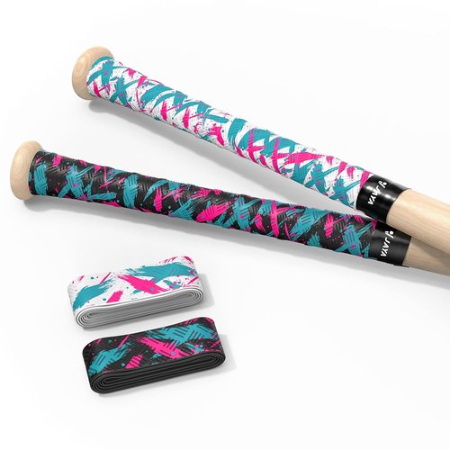 JAYA Bat Grip Tape - 2-Pack Non-Slip, Sweat-Wicking PU Wrap in Mixed Colors | 1.1mm Thickness, 1100 x 27mm