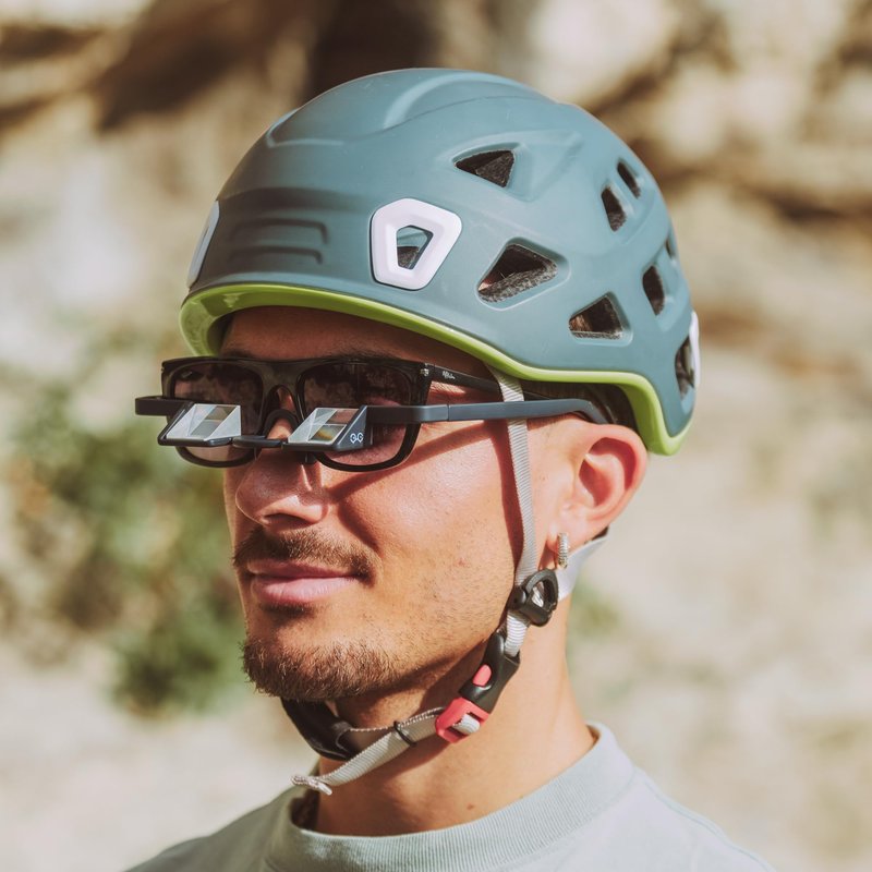 YY Vertical - Plasfun First Belay Glasses Sturdy and Comfortable Belay/Prism Glasses for Rock Climbing Dark blue