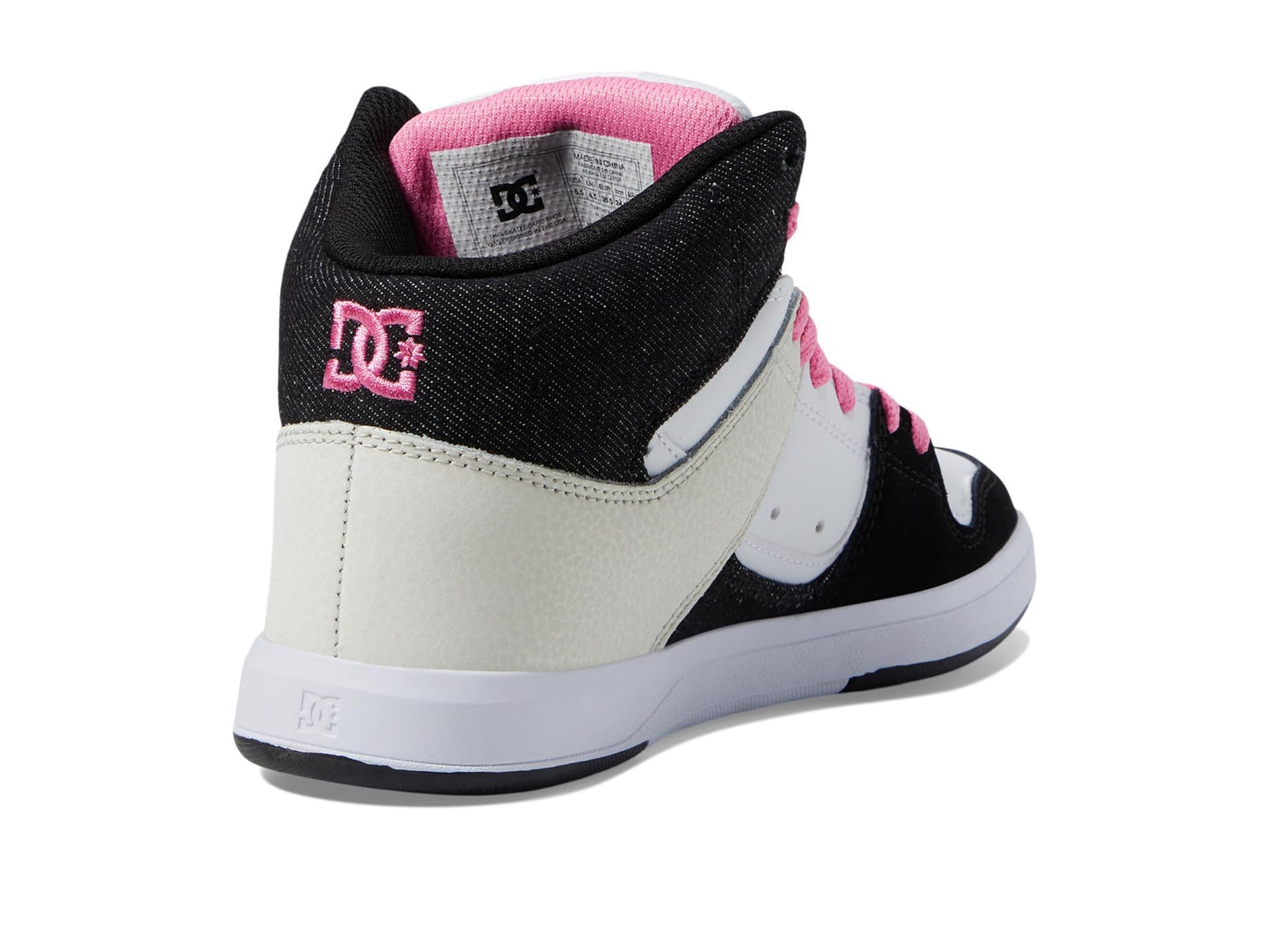 DC Shoes Cure High- Black/Crazy Pink/Denim- 3.5