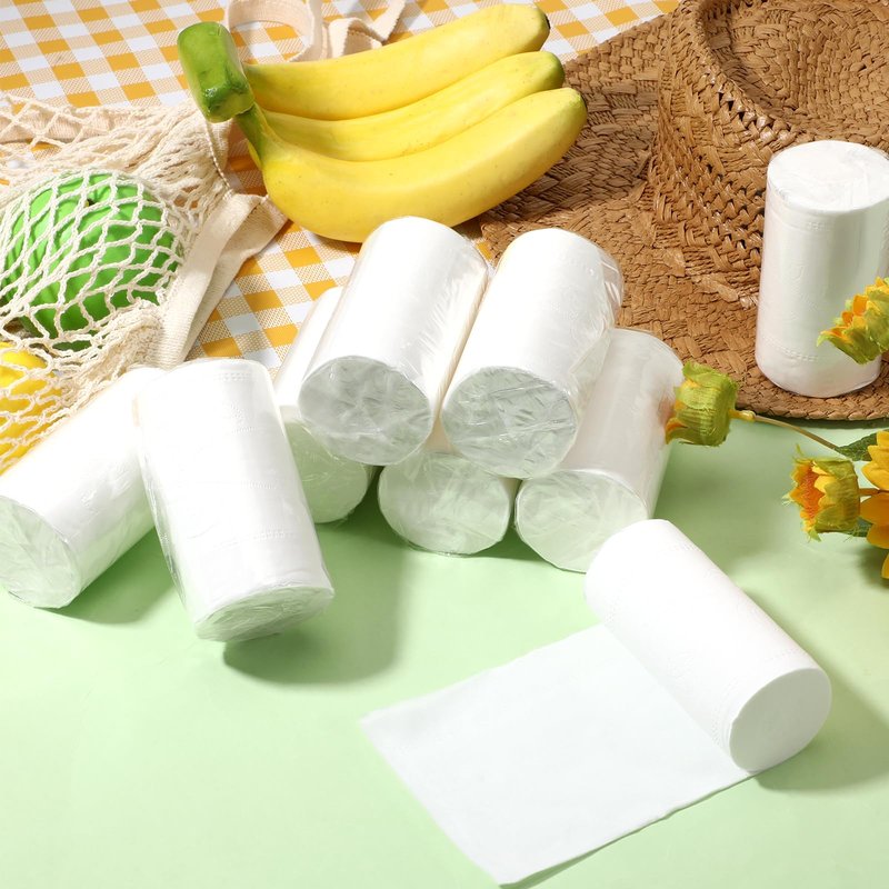 Zelphvt 20 PCS Travel Toilet Paper Soft Compact Mini Toilet Paper Rolls Portable Individual Wrapped for Camping Hiking Outdoor Home RV