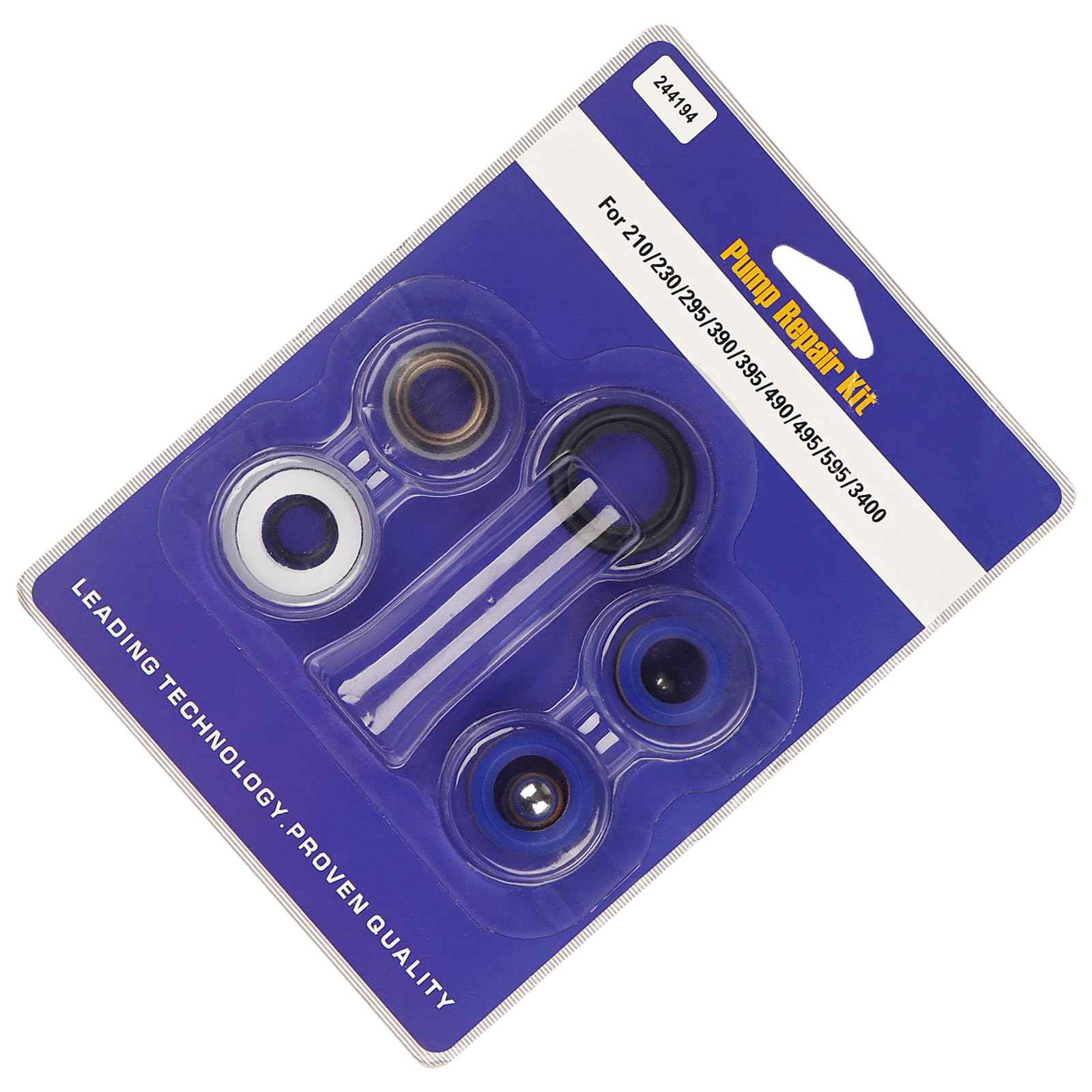 NWUCZW 244194 Pump Repair Packing Kit, for Graco Airless Paint 210 230 295 390 395 490 495 595 3400 Sprayers