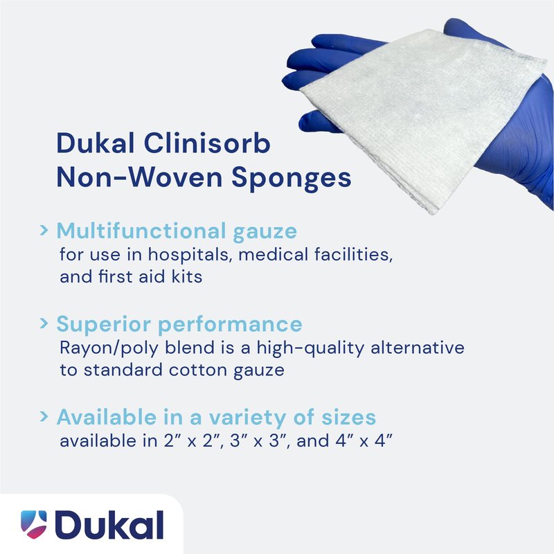 Non-Sterile Non-Woven Sponges, 4-Ply, 4" x 4"
