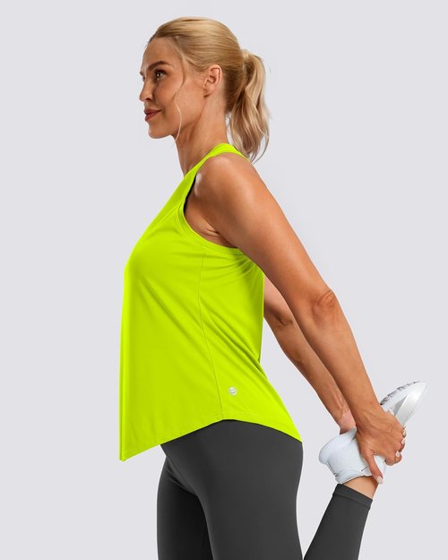 G Gradual Women's Yoga Tank Top - Racerback Sleeveless Athletic Shirt for Gym & Running | Loose Fit