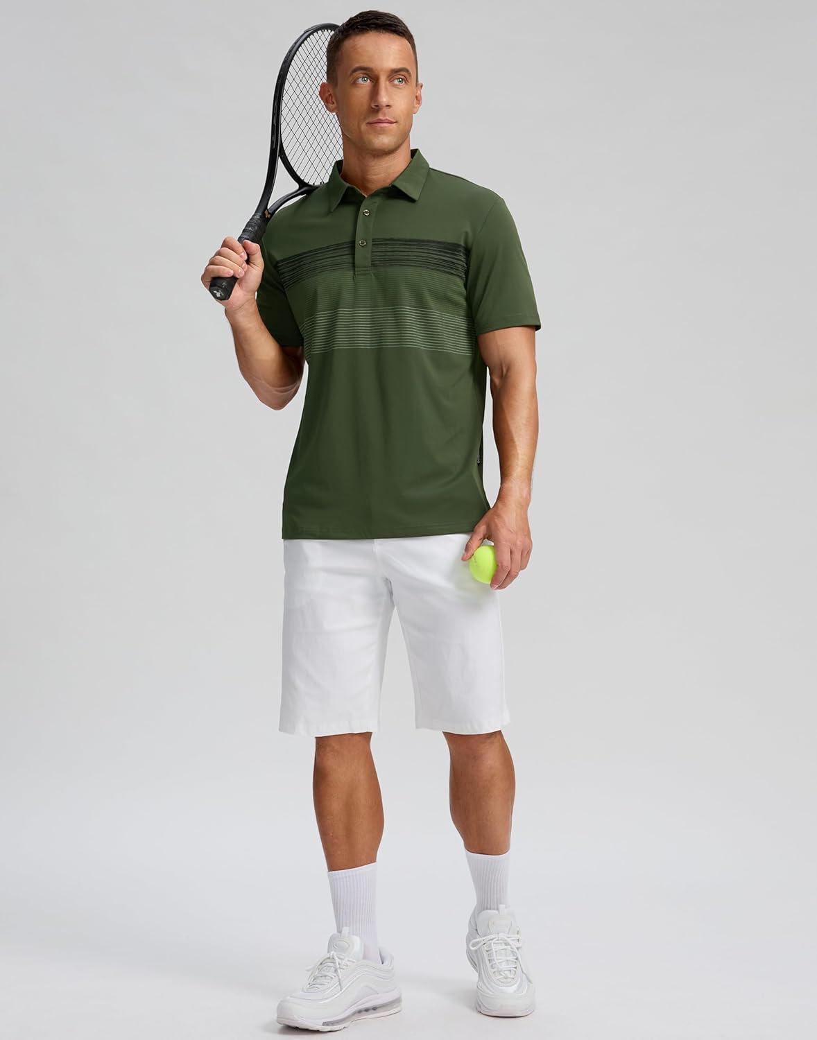 Skiennix Men's Golf Shirts - Dry Fit Moisture-Wicking Performance Polo | Short Sleeve Casual Athletic Wear