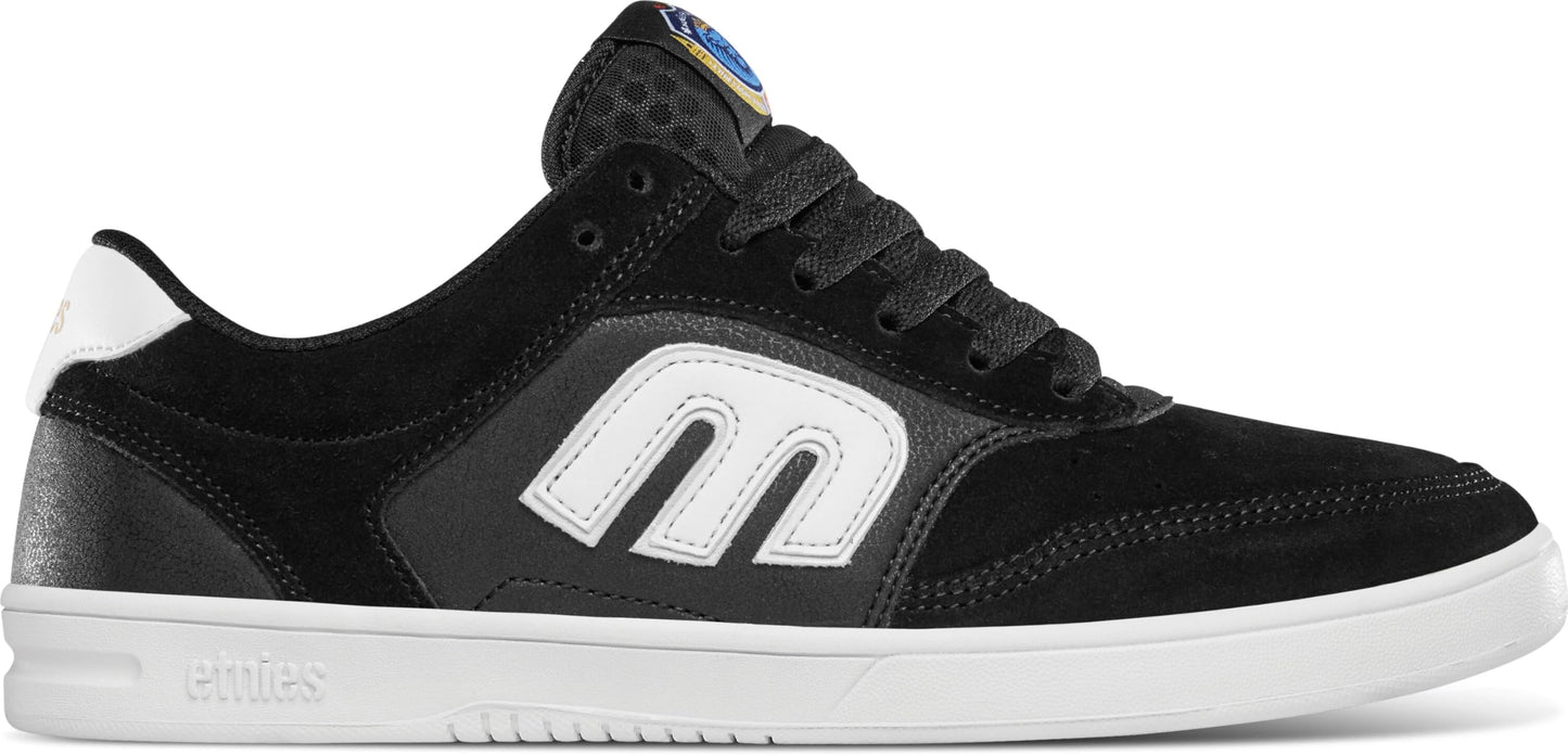 Etnies The Aurelien – Contemporary Athletic Skate Look, Reinforced Build, Michelin Outsole 3 x More Durable - Black/White - 11.5