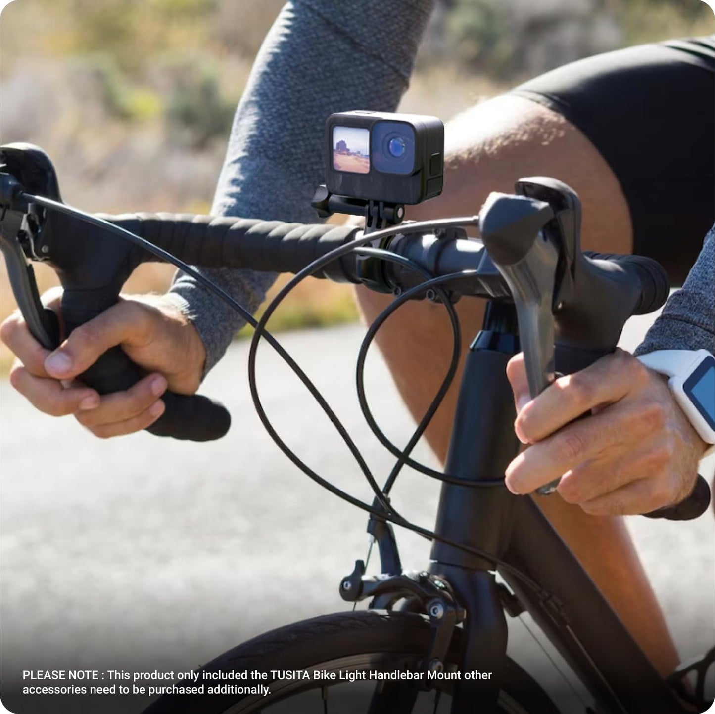 TUSITA Bike Light Handlebar Mount Compatible with NiteRider Lumina Or Mako Series - 25.4mm 31.8mm