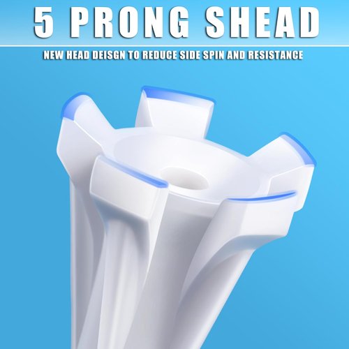 CHAMPKEY Advanced Golf Tees - 5-Prong Design for Longer Distance | 120 or 100 Pack, 50% Ball Contact Surface