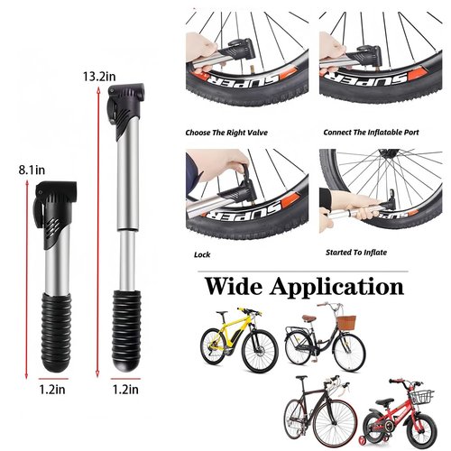 Bike Repair Tool Kit Bicycle Repair Bag with Tire Pump, 16-in-1 Bike Multitool Kit for Mountain Road, Bicycle Tire Repair Kit, Multitool Bicycle Accessories for Road Mountain Bike