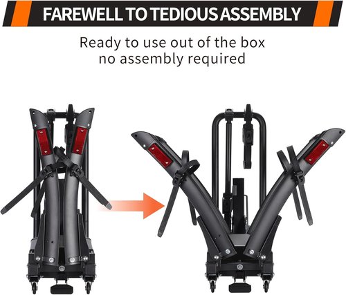 Bike Rack by [Brand Name] - 2-Inch Receiver Hitch Rack for 2 Bikes | 200 lbs Capacity, Tiltable Design
