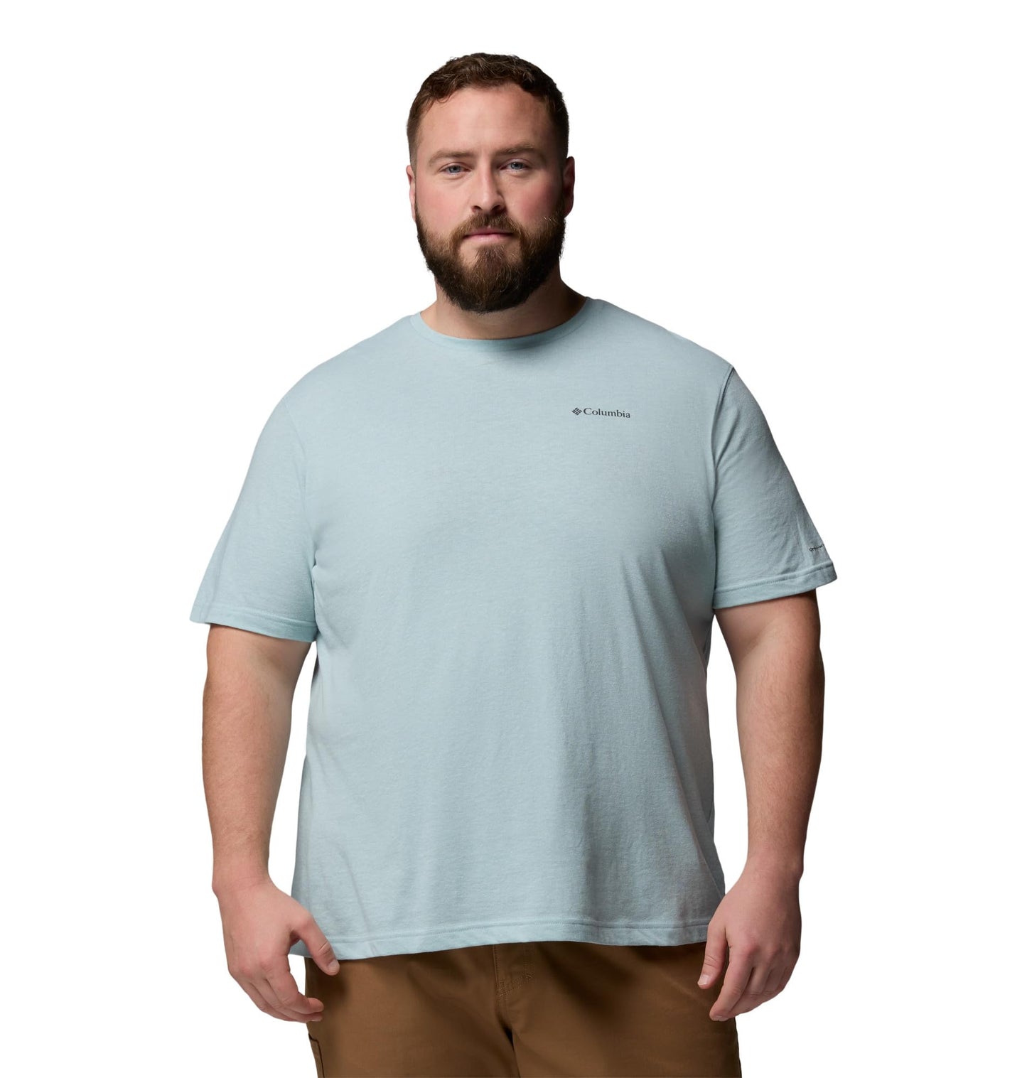 Columbia Men's Thistletown Hills Short Sleeve T-Shirt, Crushed Blue/Heather, 2X Tall