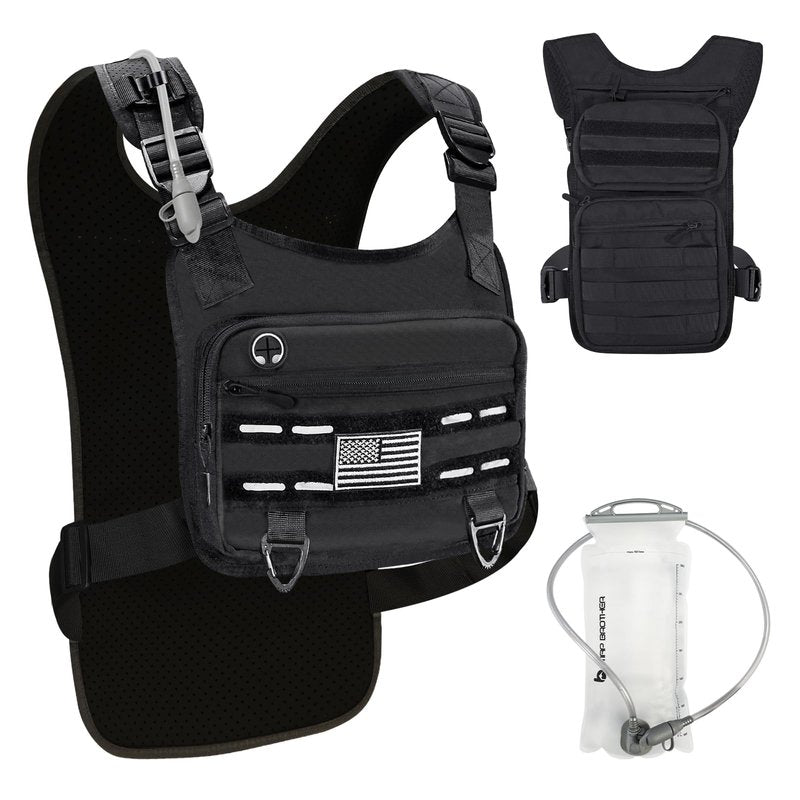 PORTHOLIC Running Vest for Women Men with 1.5L Water Bladder | Adjustable Hydration Vest|Reflective | Lightweight | Muti-Pockets | Breathable for Running Accessories for Hiking