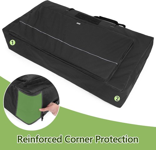 GOBUROS Cornhole Carrying Case - Fits Regulation Size Boards | Padded Shoulder Strap & Sandbag Pockets