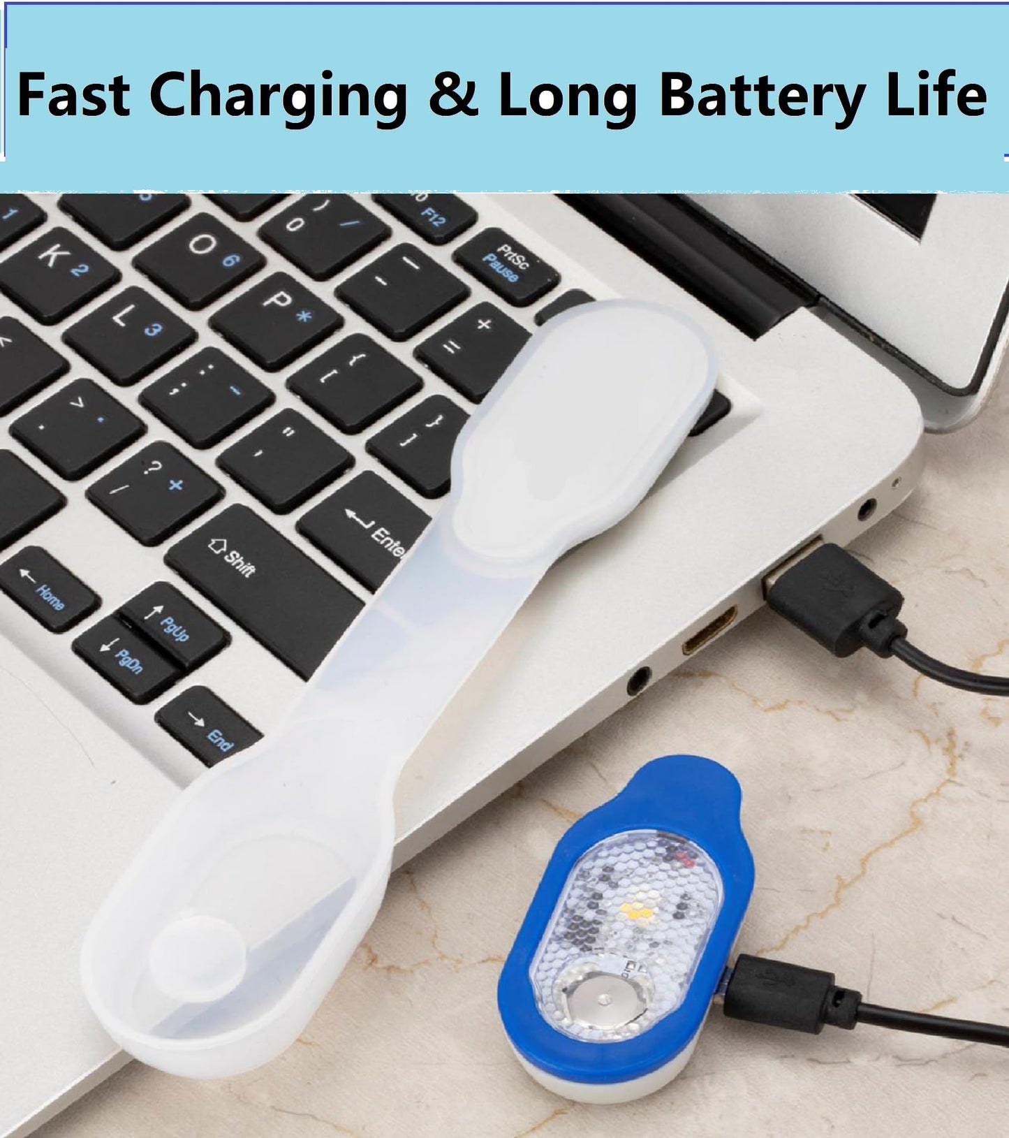 LED Flashlight Clip On Flashlight Nursing Night Light Clip Hands Free Rechargeable Safety Night Shift Lights for Outdoor Sports