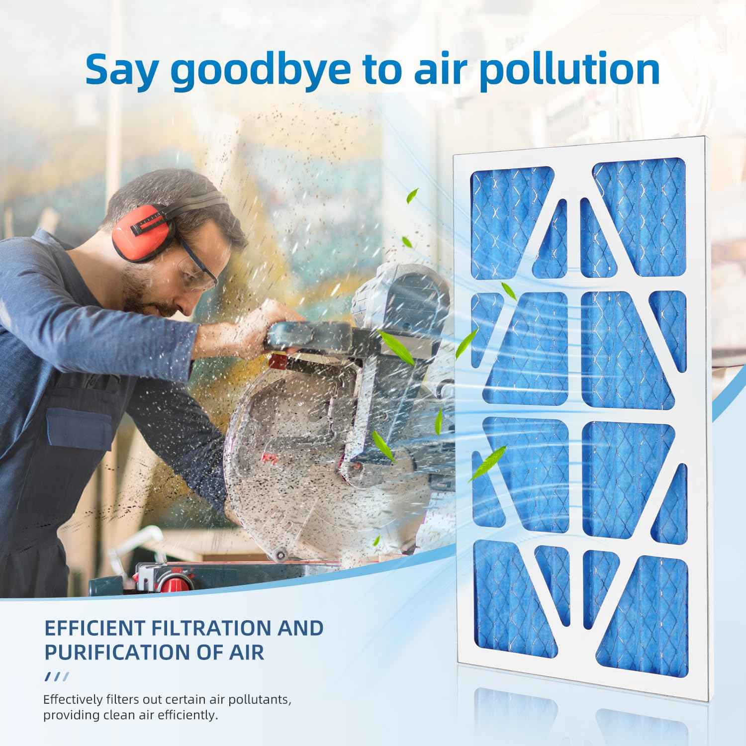 708731/AFS-1B-OF Outer Filter Compatible with JET AFS-1000B/AFS-1000C Air Filtration Systems,5-Micron Electrostatic Air Filter 24x12x1 (4 Pack)