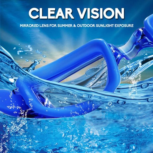 EverSport Swim Goggles - Anti-Fog Design for Adults & Kids | Pack of 2 for Enhanced Clarity