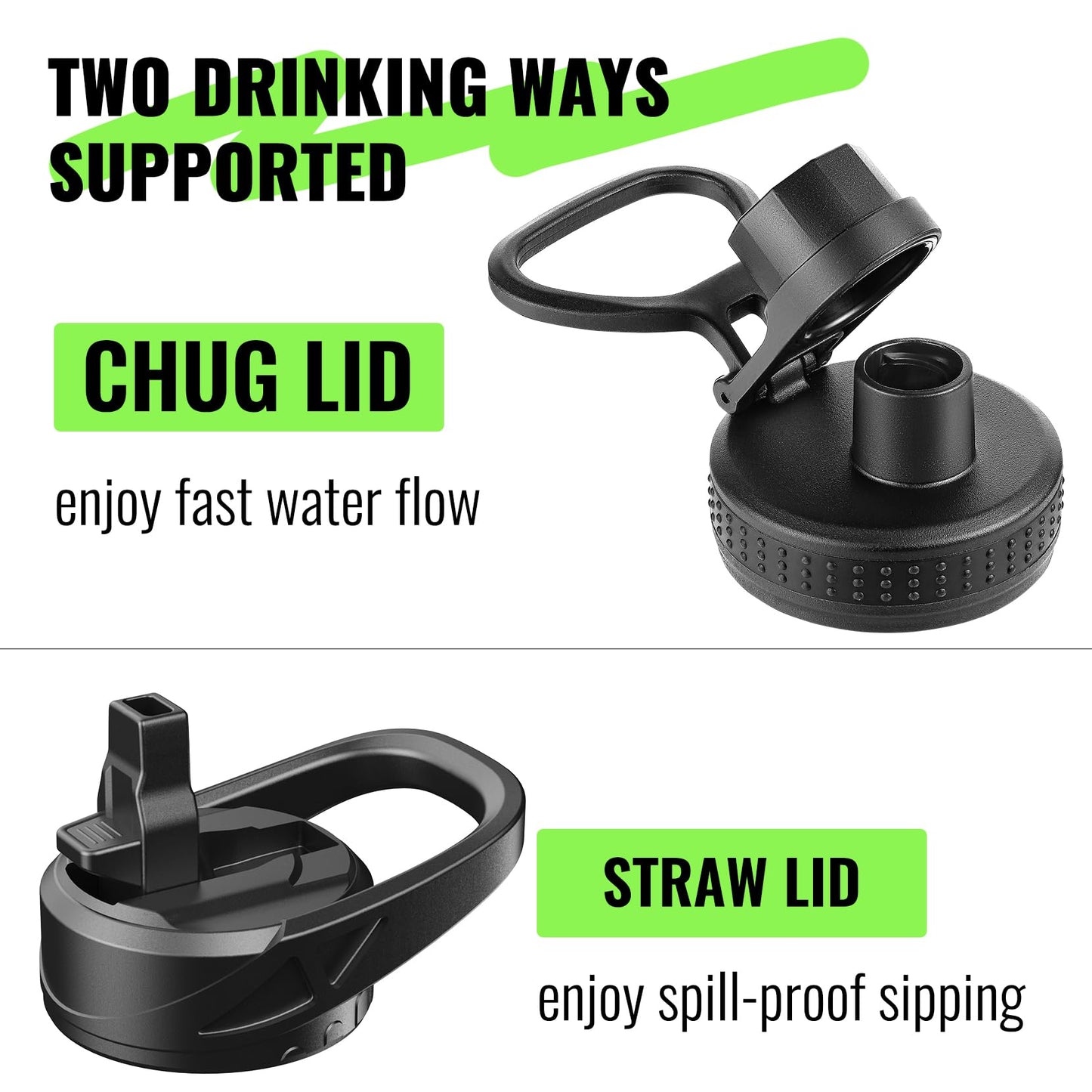 EALGRO 32 oz Glass Water Bottle with Straw and Handle, Sports Motivational Water Flask with Silicone Sleeve, Large Leakproof Water Flask Cup with Time Marker for Travel, Gym, Army Green
