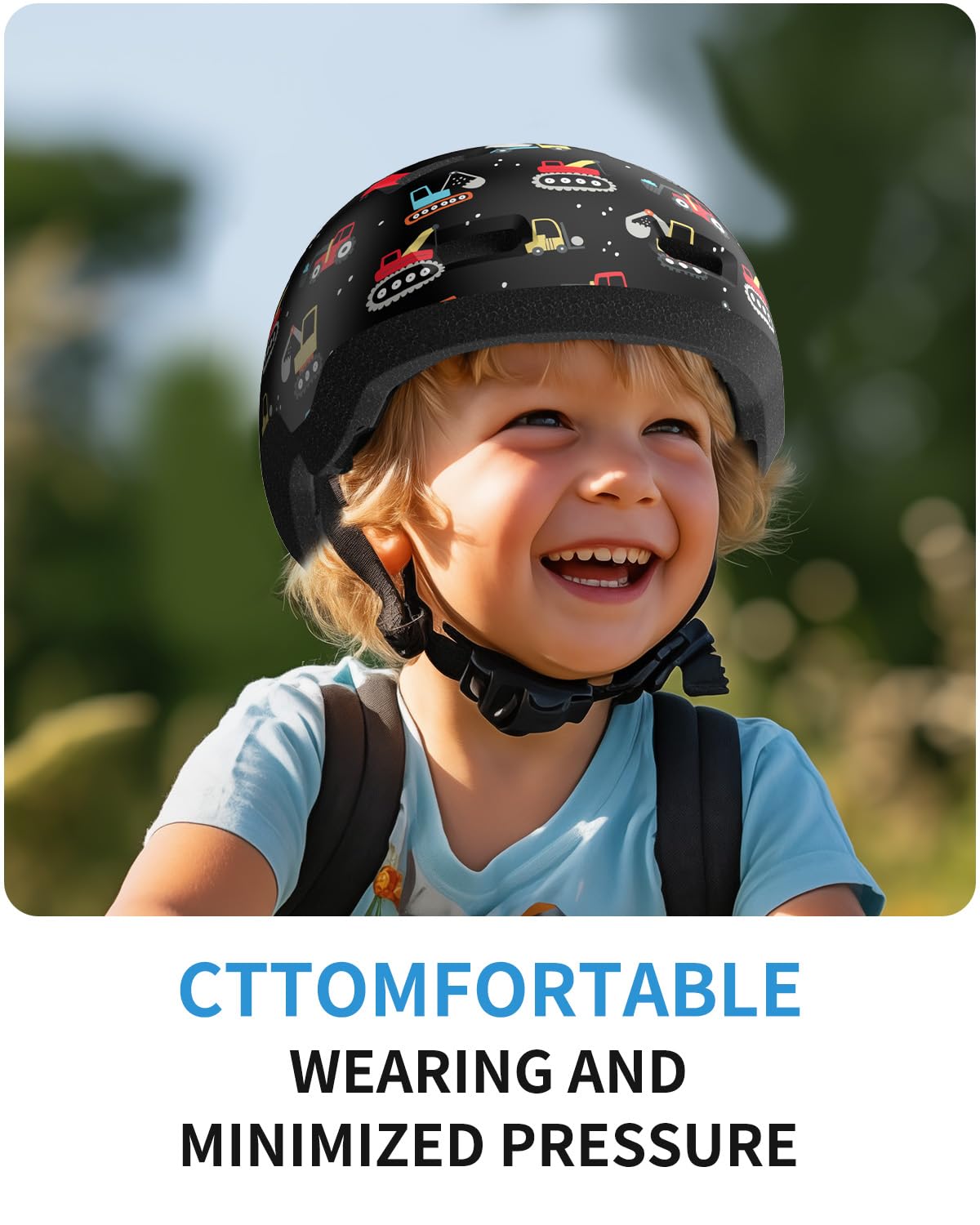 Toddler Bike Helmet for Toddlers Age 1-3/2-4/3-5-6Years Old, Baby Infant Bike Helmet for Boys and Girls for Cycling Scooter Skateboard - Adjustable Dial Fit