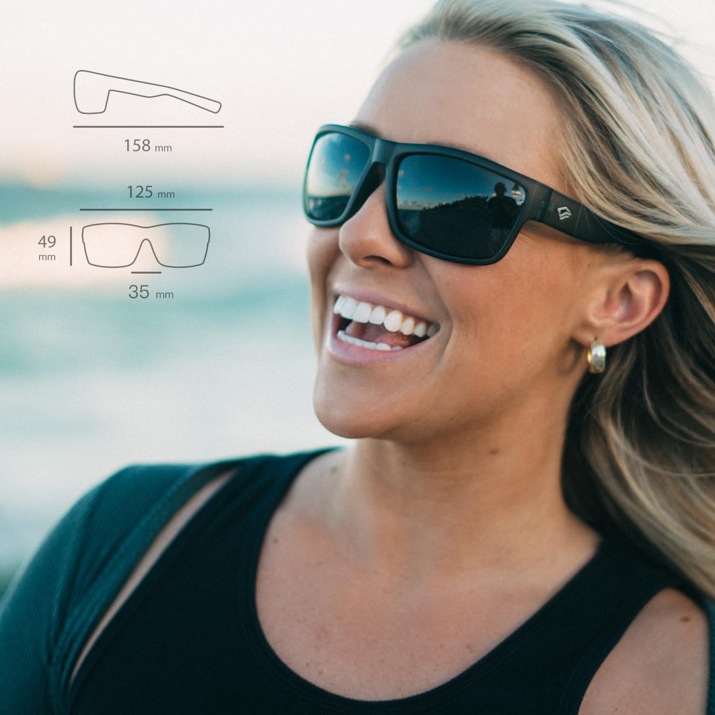 TOREGE Sports Polarized Sunglasses for Men Women Flexible Frame Cycling Running Driving Fishing Trekking Glasses TR24 (Matte White&Pink&Pink Lens)