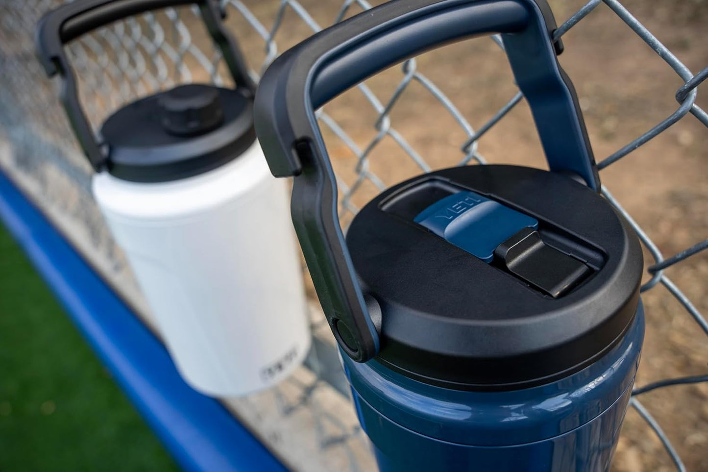 YETI Silo Half Gallon Insulated Water Jug - Leakproof Sports Bottle with Straw Cap & Fence Hook Handle - Royal Blue