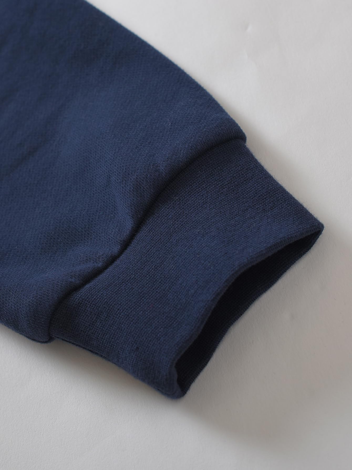 Weintee Women's Petite Cotton Sweatshirts for 5 FT Short M Navy