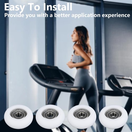 Gym Replacement Wheel Fits for Total Gym Models 2000, 3000, Some 3000 XL, and a Few Very Early XL,Upgraded Set of 4 Rollers Kit