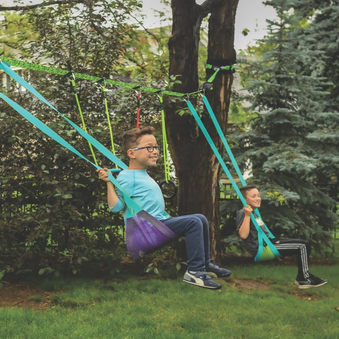 Slackers Tree Swing Line Kit - Transform Your Yard into a Fun Swing Set - Ideal for Ages 3+