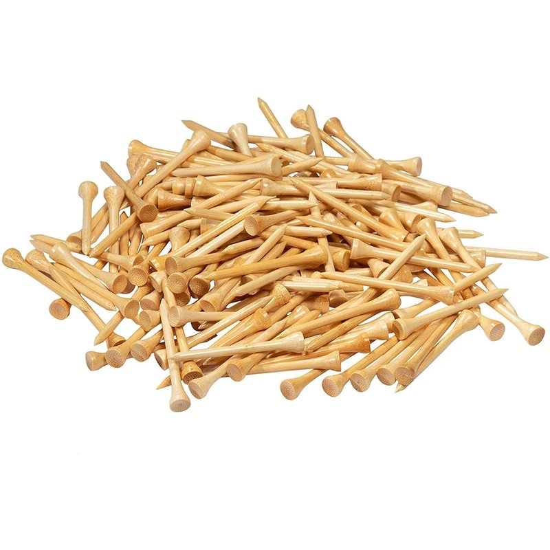 Juvale 300 Pack Bamboo Golf Tees in Bulk (2 3/4 inch, Natural Wood Color) - Golf Tees Wood