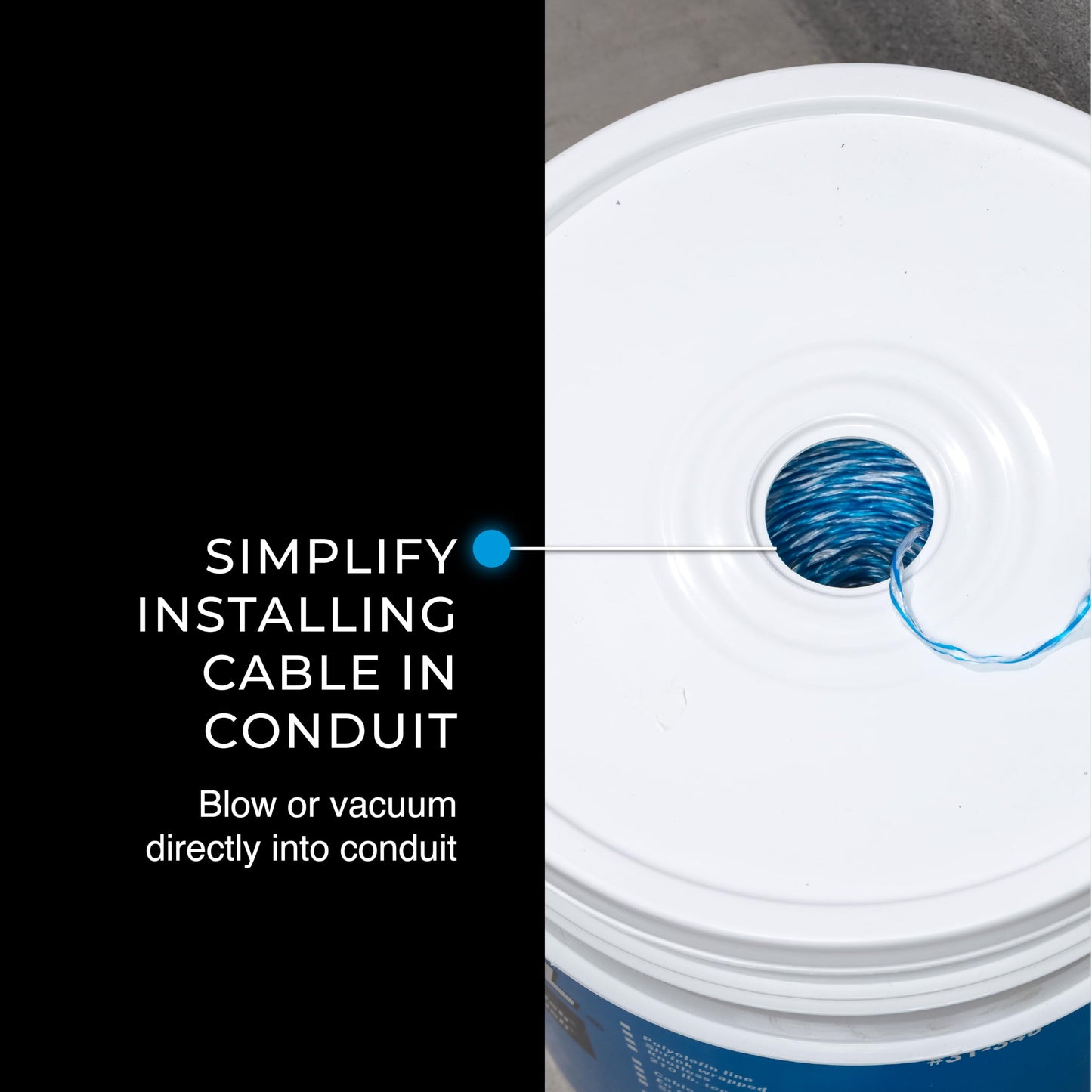 IDEAL Electrical 31-340 Powr-Fish Pull-Line 6,500 ft. Bucket