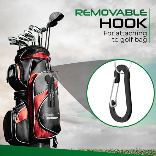 Birdie Booster Pro Golf Club Brush Cleaner with Retainer Clip and Spray Water Bottle - 8.6 Inches, Holds 5 Ounces of Water, Essentials for Men, Best Golf Gifts