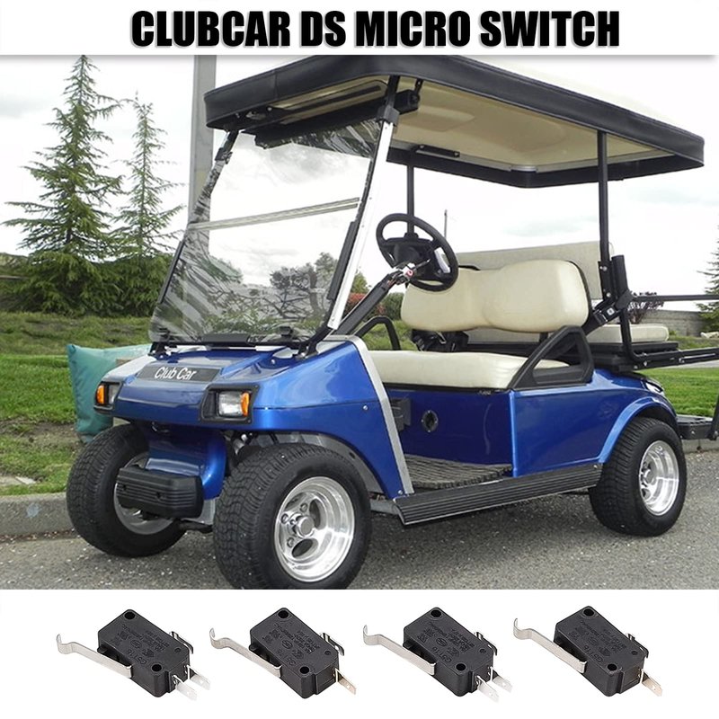 DRIVE UP 4 Pack Micro Switch 2 and 3 Prong Fit Club Car DS & Precedent Car Golf OEM 1014807 1014808