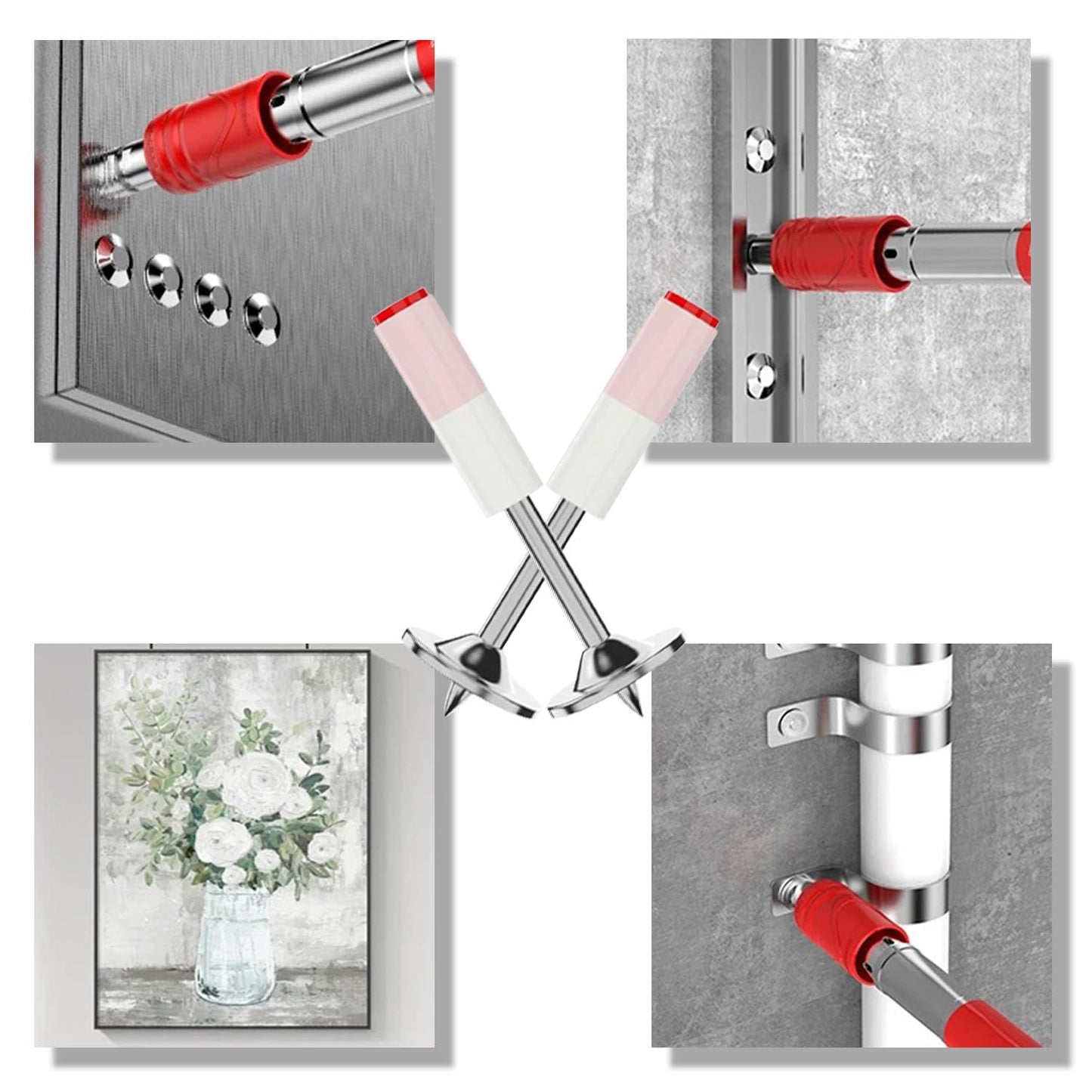 DLronwey Manual Steel Nail 50 pcs,Concrete Nail Wall Fastening Tool,for Concrete Ceiling Cable Ducts Fixed Slotting Device Repair Tool Home DIY Nail Gun Accessories