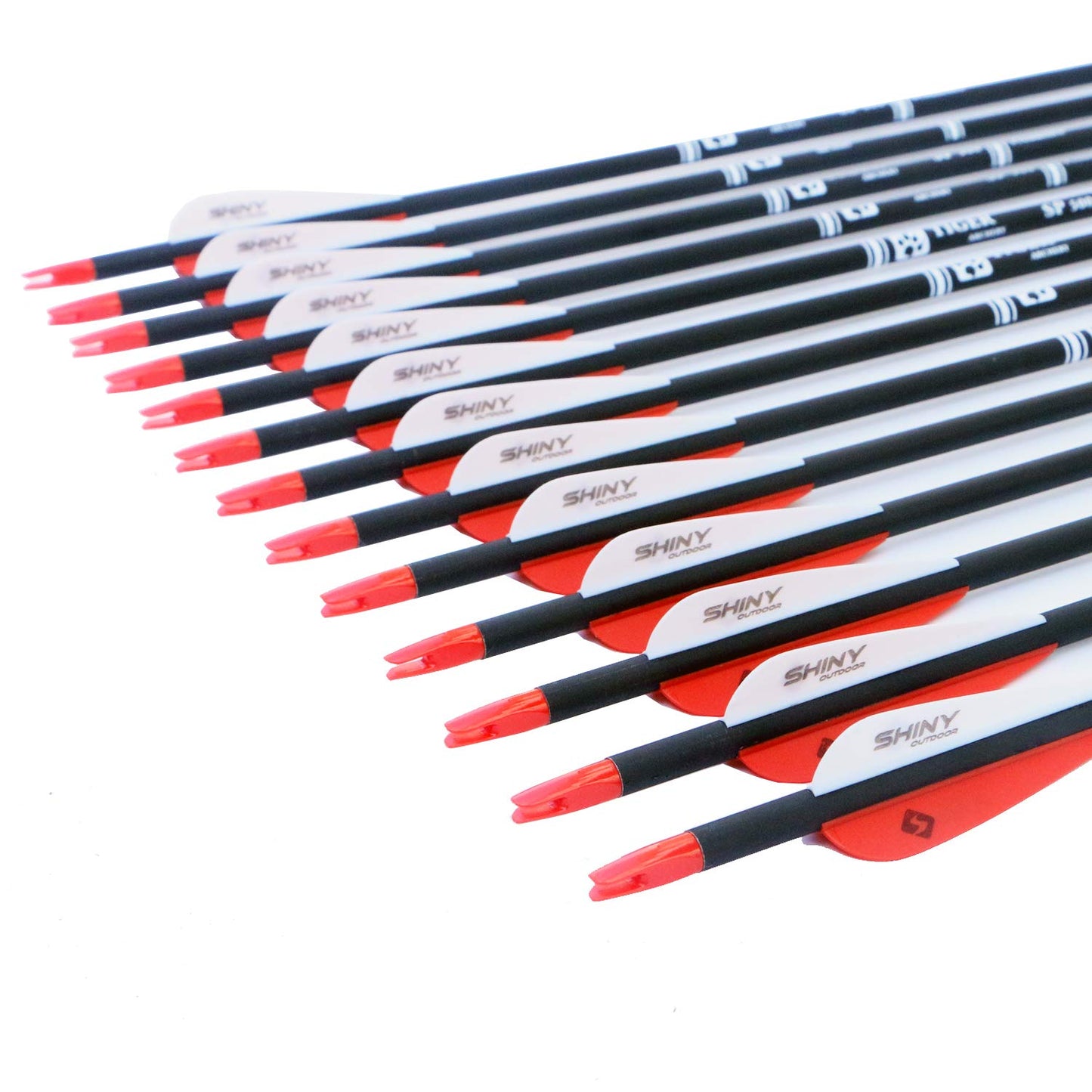 TIGER ARCHERY 30" Carbon Arrows for Compound Recurve Bow Hunting Target